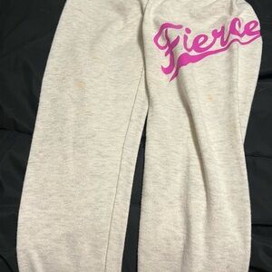 Xersion Kids Light Gray Joggers with Pink Accent